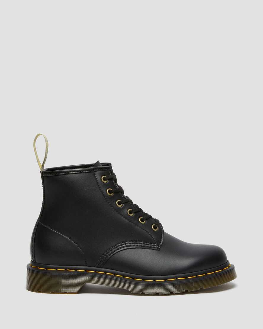 Black Felix Rub Off Women's Dr Martens Vegan 101 Felix Lace Up Boots | 817053-KFB