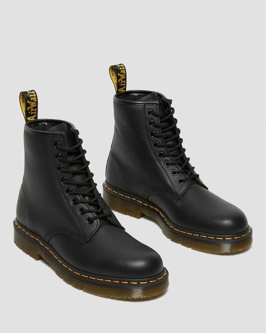 Black Industrial Full Grain Men's Dr Martens 1460 Slip Resistant Leather Lace Up Boots | 163978-PUG