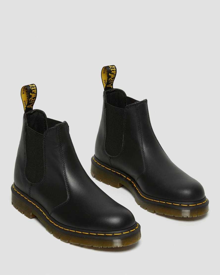 Black Industrial Full Grain Men's Dr Martens 2976 Slip Resistant Leather Ankle Boots | 186520-GKT