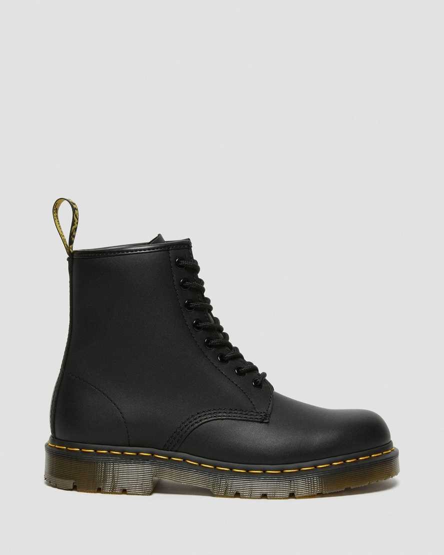 Black Industrial Full Grain Men's Dr Martens 1460 Slip Resistant Leather Ankle Boots | 875916-HEW