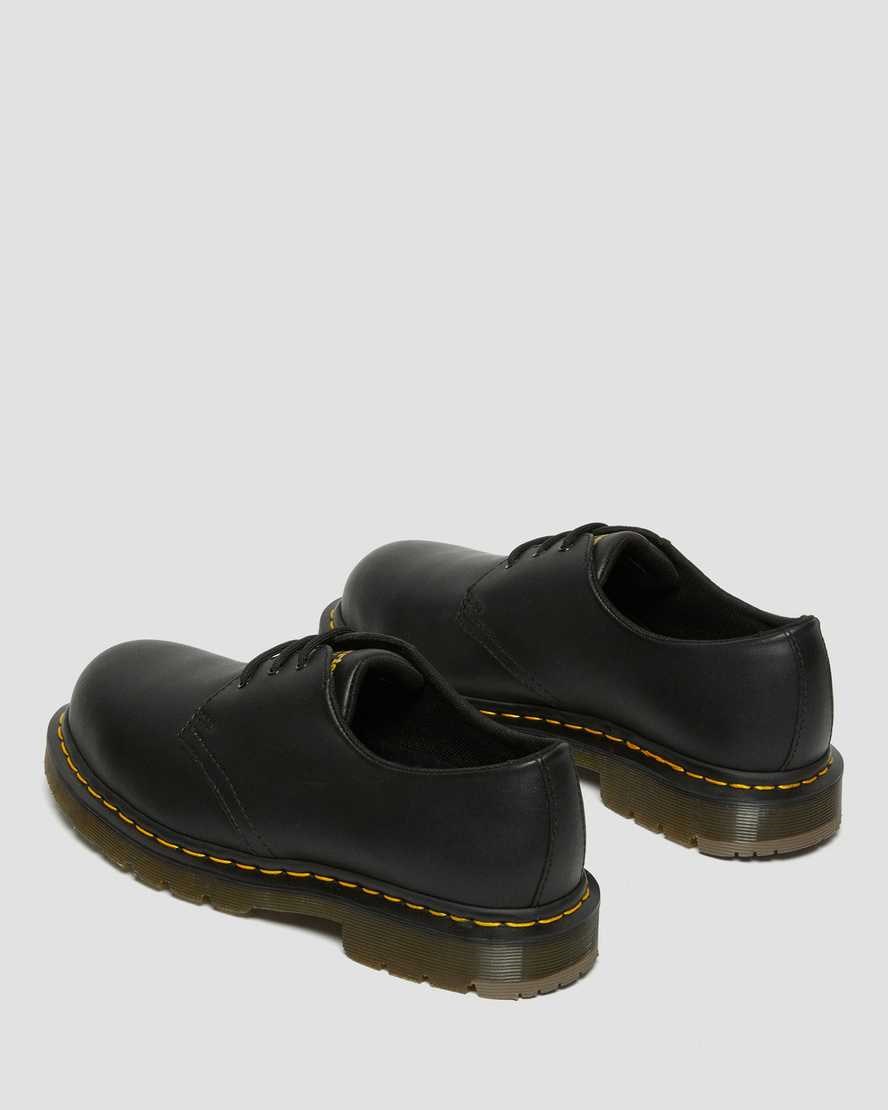 Black Industrial Full Grain Women's Dr Martens 1461 Slip Resistant Steel Toe Oxford Shoes | 279184-RKO