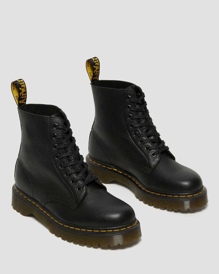 Black Inuck Men's Dr Martens 1460 Pascal Bex Leather Ankle Boots | 682410-RES