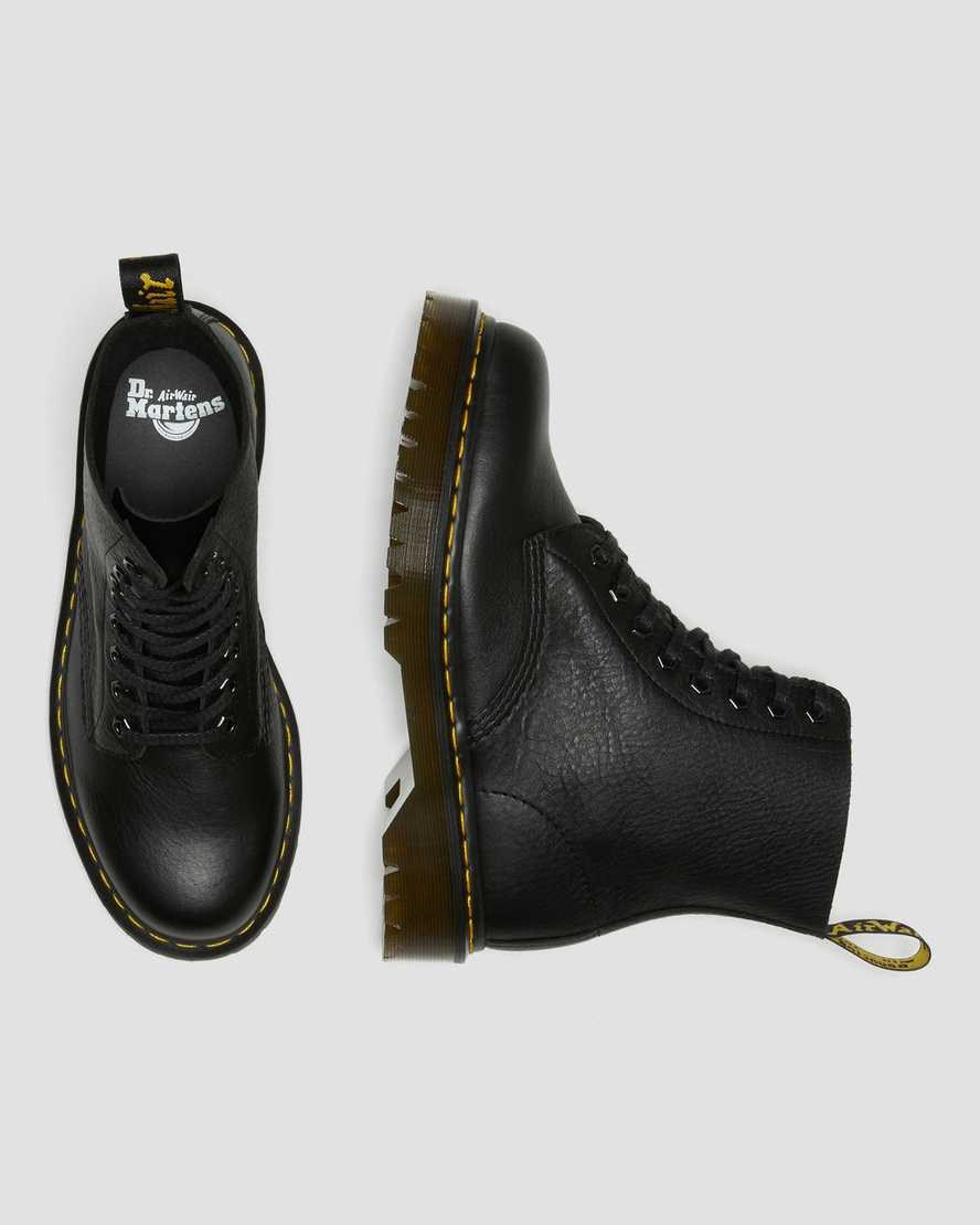 Black Inuck Men's Dr Martens 1460 Pascal Bex Leather Lace Up Boots | 851407-NXH