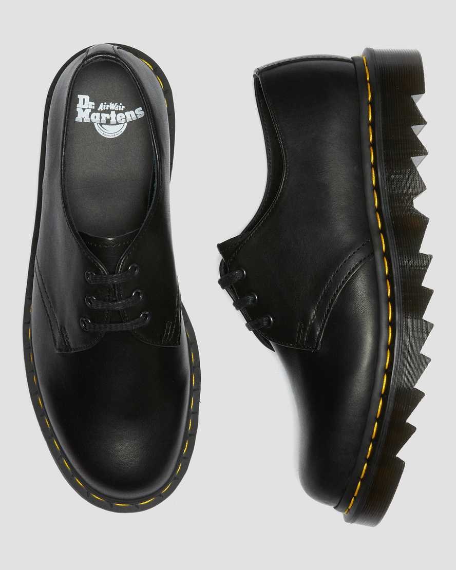 Black Luxor Men's Dr Martens 1461 Ziggy Leather Oxford Shoes | 972638-VQE