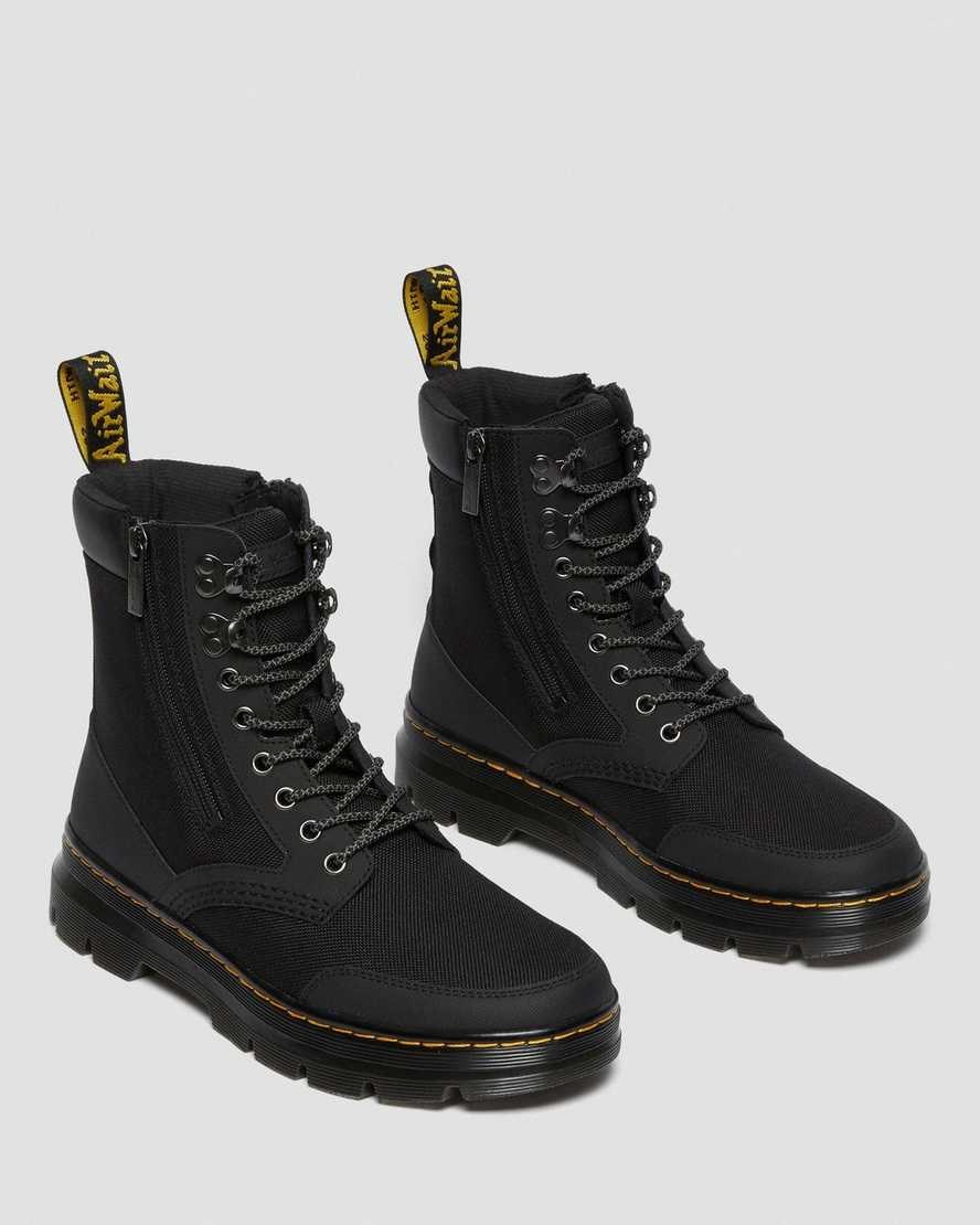 Black Men's Dr Martens Combs Zip Up Boots | 697081-RVQ