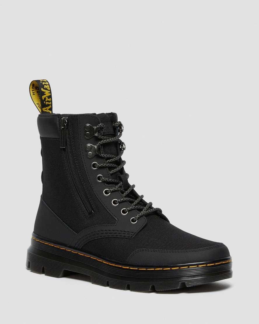 Black Men's Dr Martens Combs Zip Up Boots | 697081-RVQ