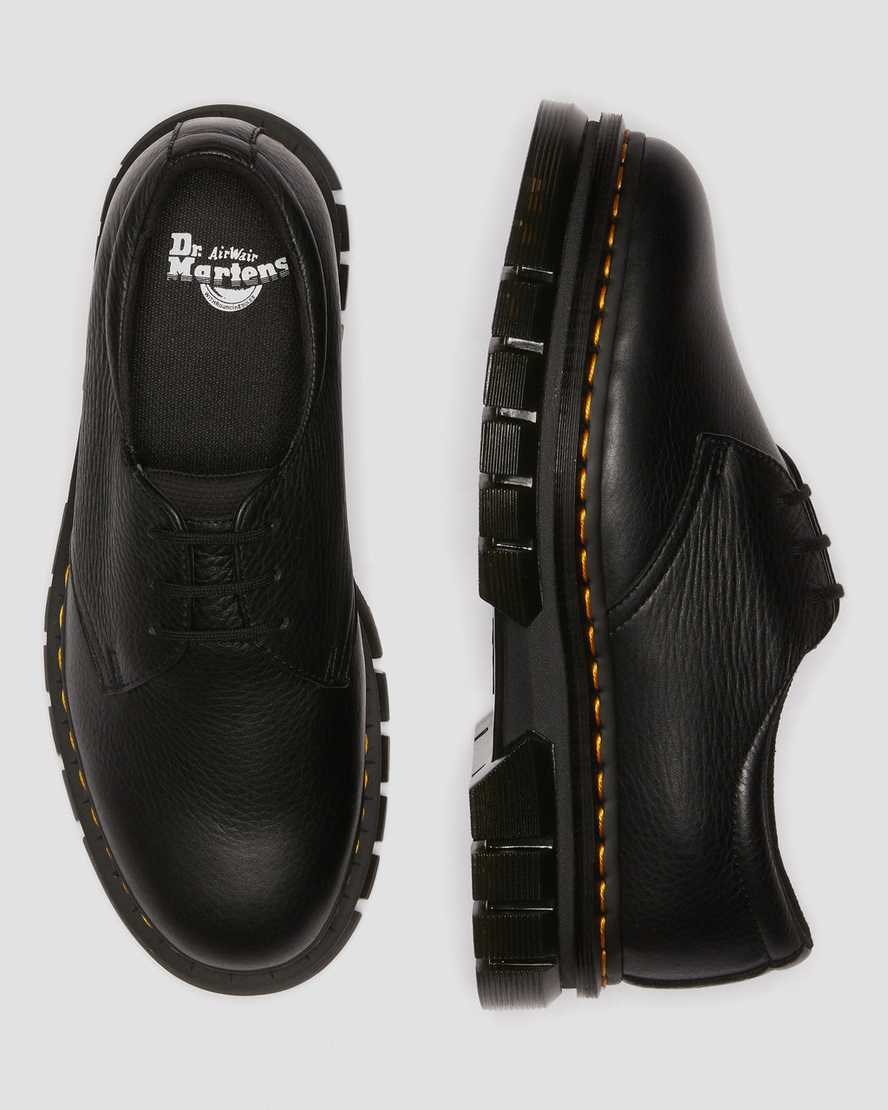 Black Men's Dr Martens Rikard Lunar Leather Oxford Shoes | 584921-KXL