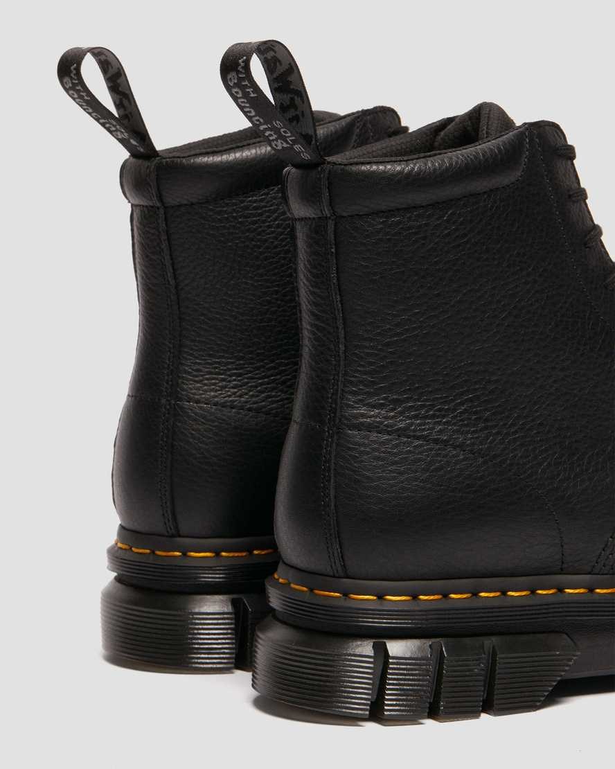 Black Men's Dr Martens Rikard Lunar Leather Ankle Boots | 683051-HCV