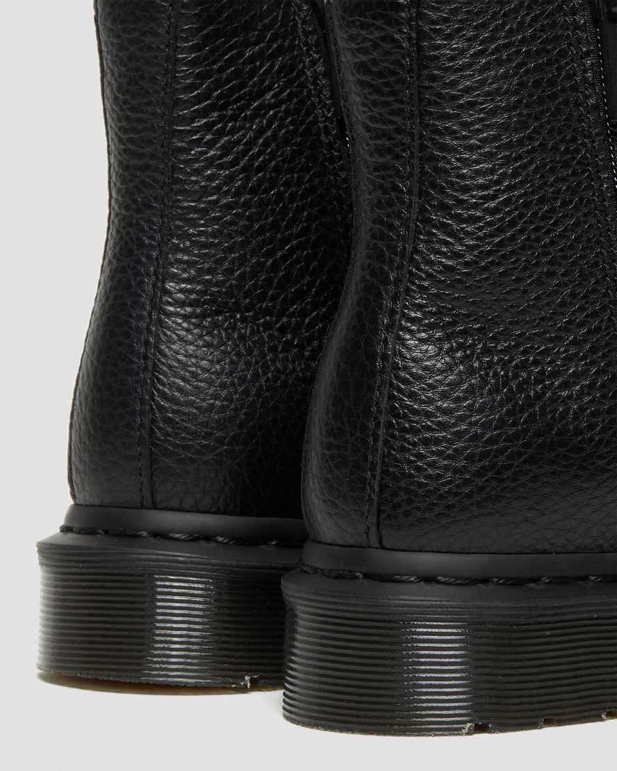 Black Milled Nappa Leather Women's Dr Martens 2976 Leather Zipper Chelsea Boots | 340216-PLJ