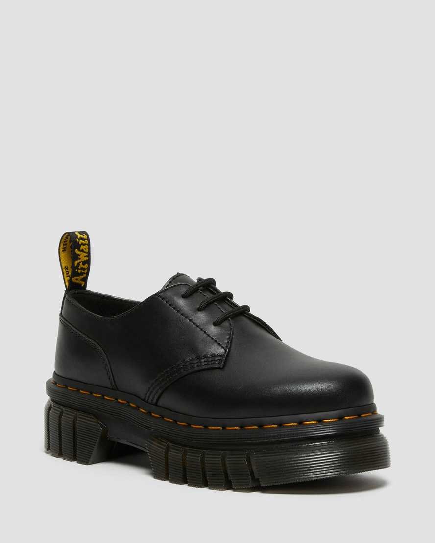 Black Nappa Lux Men's Dr Martens Audrick Nappa Leather Oxford Shoes | 584706-CAF