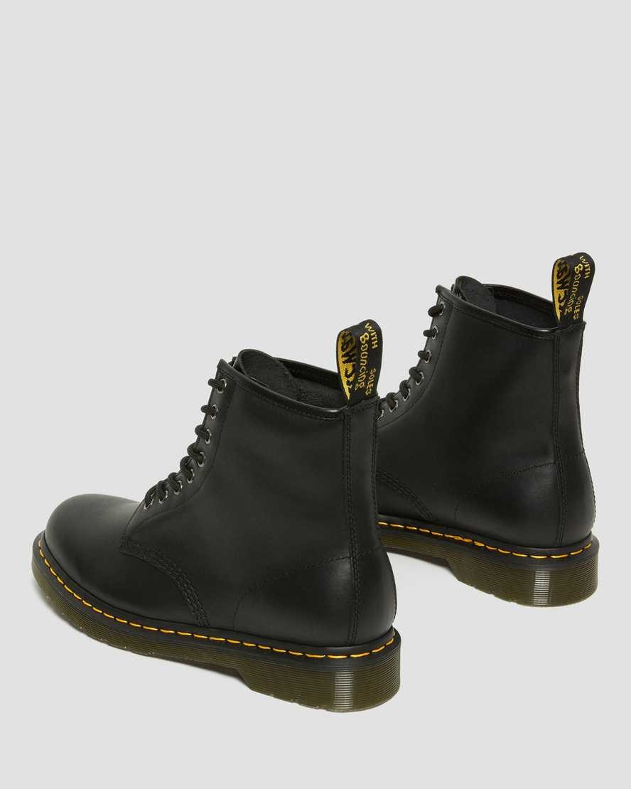 Black Nappa Men's Dr Martens 1460 Nappa Leather Ankle Boots | 086253-UYB