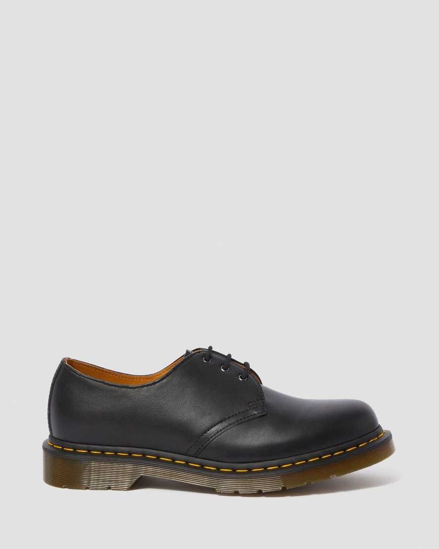 Black Nappa Men's Dr Martens 1461 Nappa Leather Oxford Shoes | 837956-LJQ