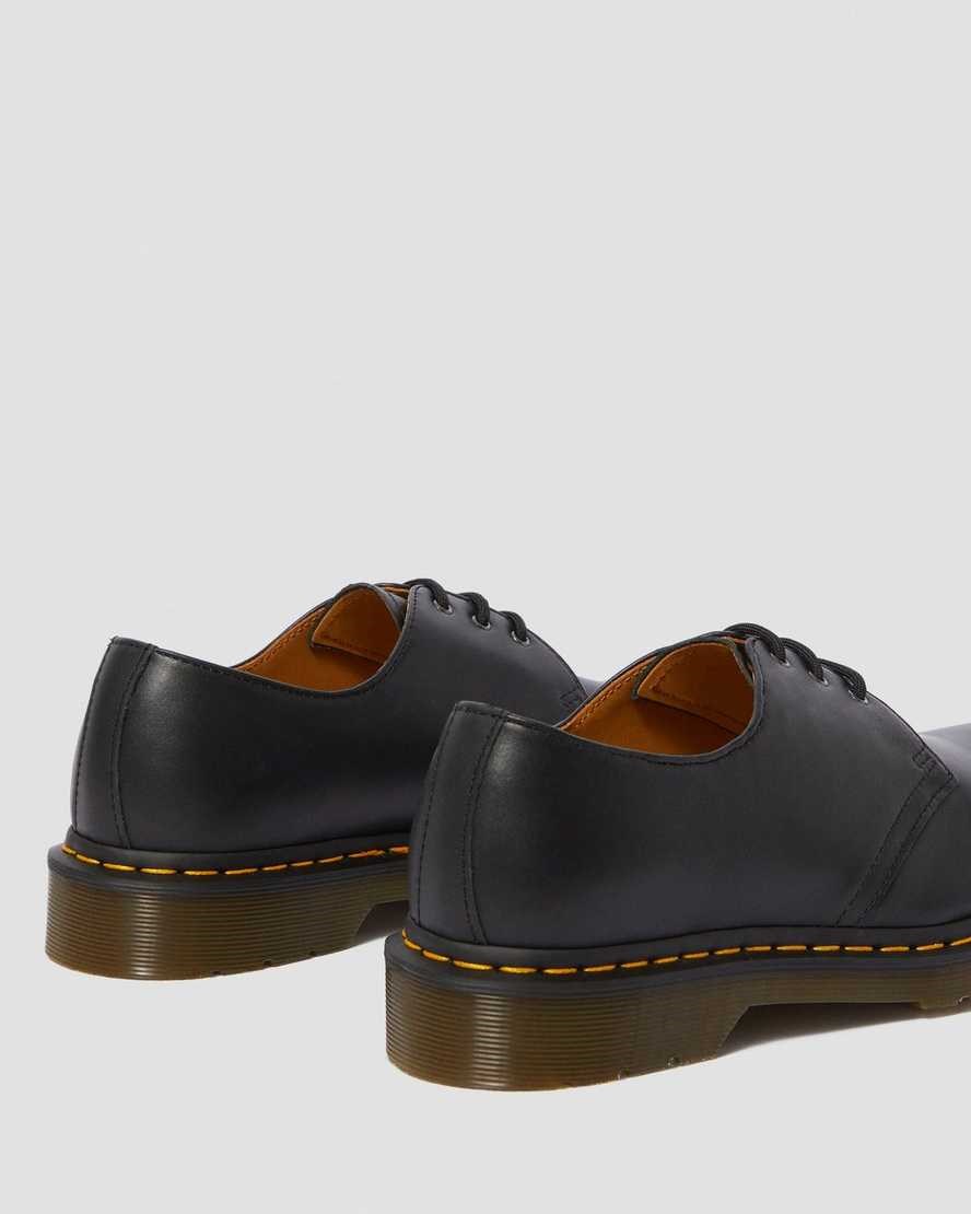 Black Nappa Men's Dr Martens 1461 Nappa Leather Oxford Shoes | 837956-LJQ