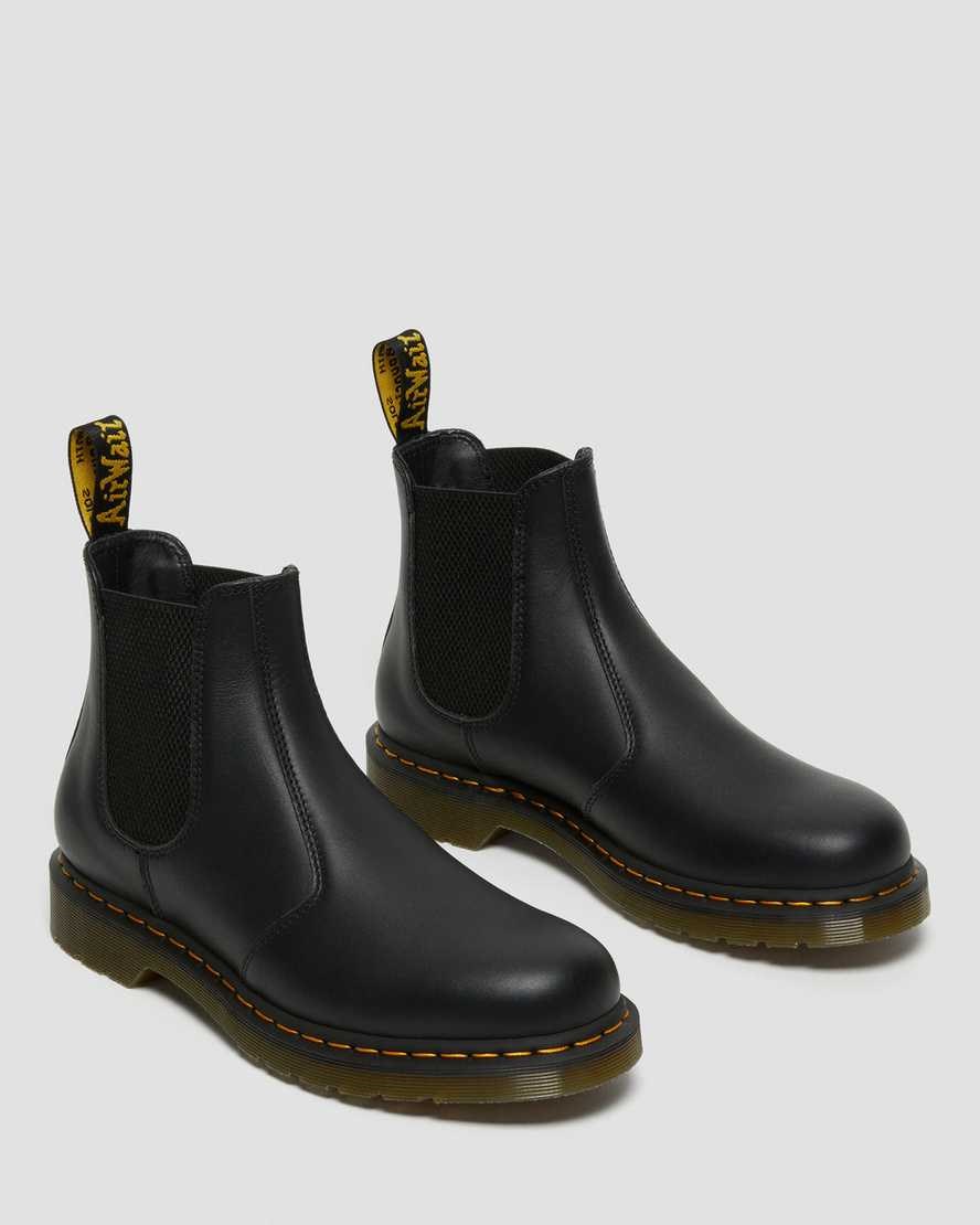 Black Nappa Men's Dr Martens 2976 Nappa Leather Ankle Boots | 425169-MYW