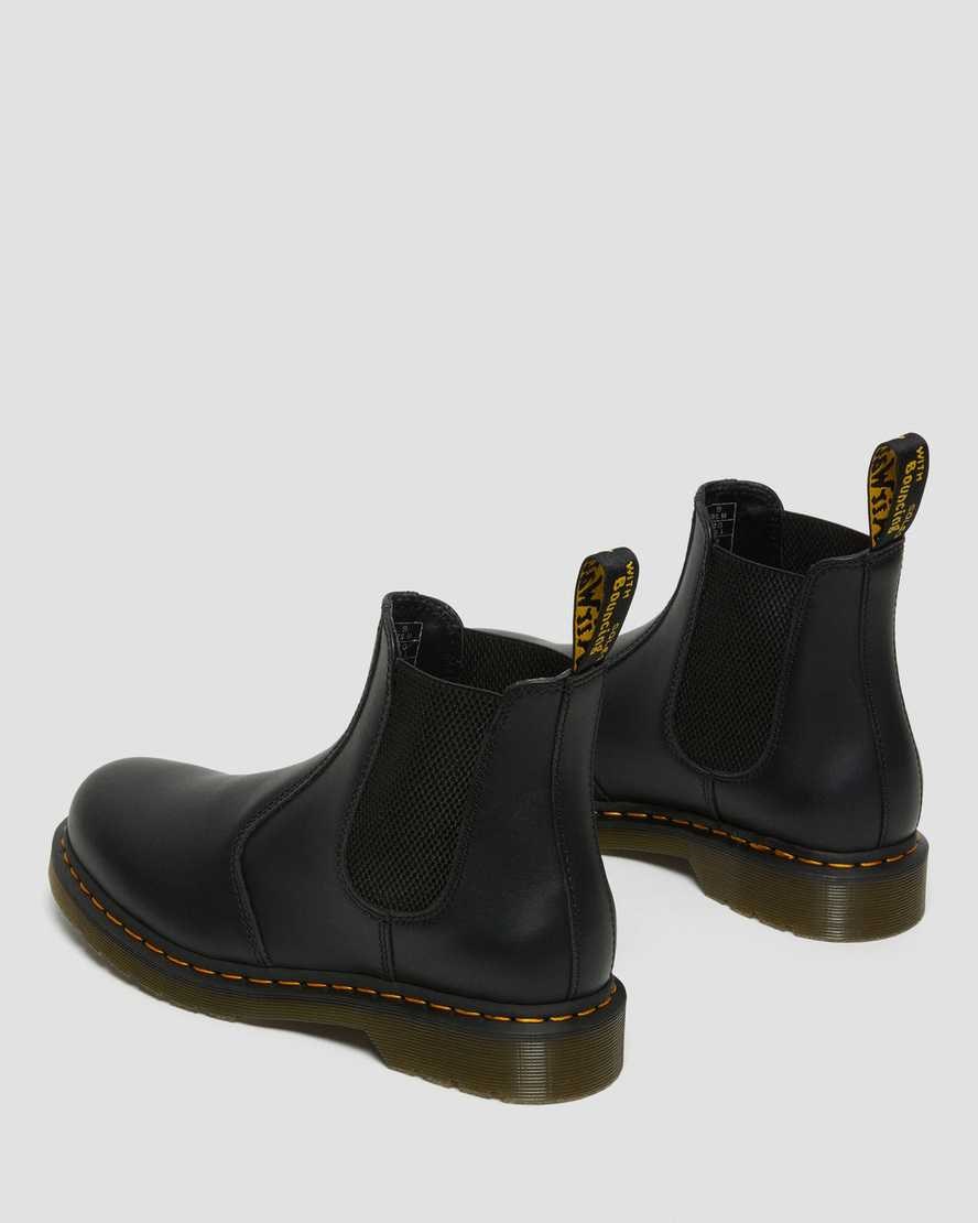 Black Nappa Men's Dr Martens 2976 Nappa Leather Ankle Boots | 425169-MYW