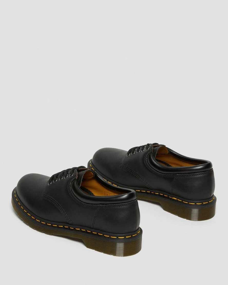 Black Nappa Men's Dr Martens 8053 Nappa Leather Oxford Shoes | 107826-SGE