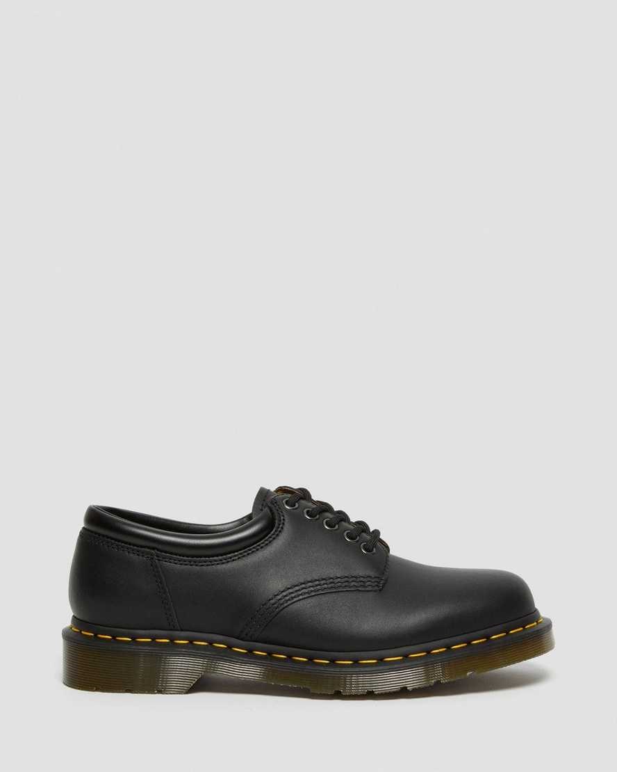 Black Nappa Men's Dr Martens 8053 Nappa Leather Oxford Shoes | 107826-SGE