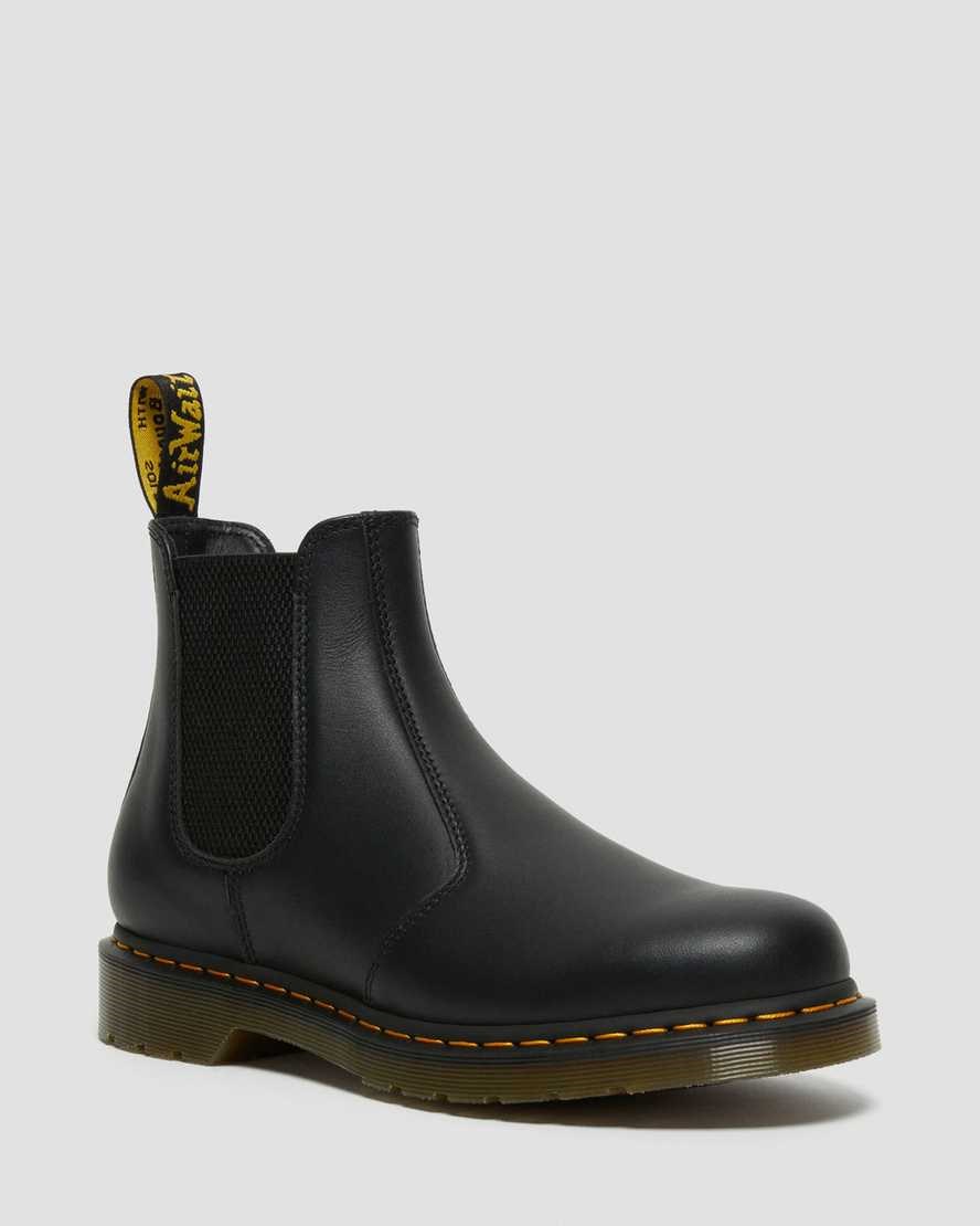 Black Nappa Women's Dr Martens 2976 Nappa Leather Ankle Boots | 472980-VCE