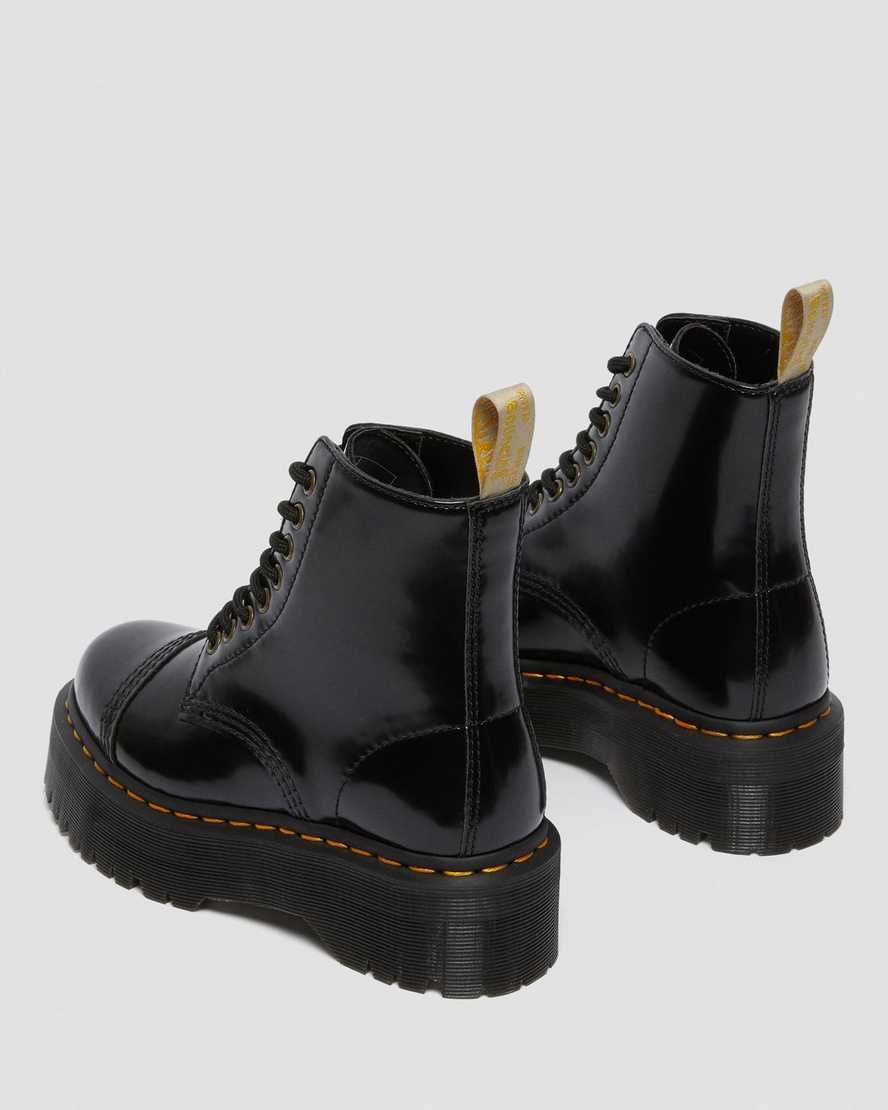 Black Oxford Women's Dr Martens Vegan Sinclair Zip Up Boots | 736849-ZBR