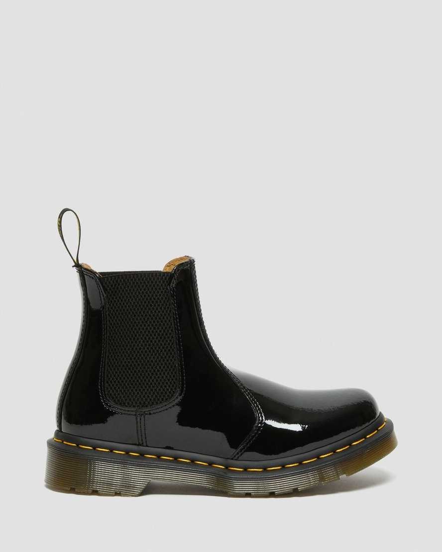 Black Patent Lamper Women's Dr Martens 2976 Patent Leather Patent Boots | 409362-JIW