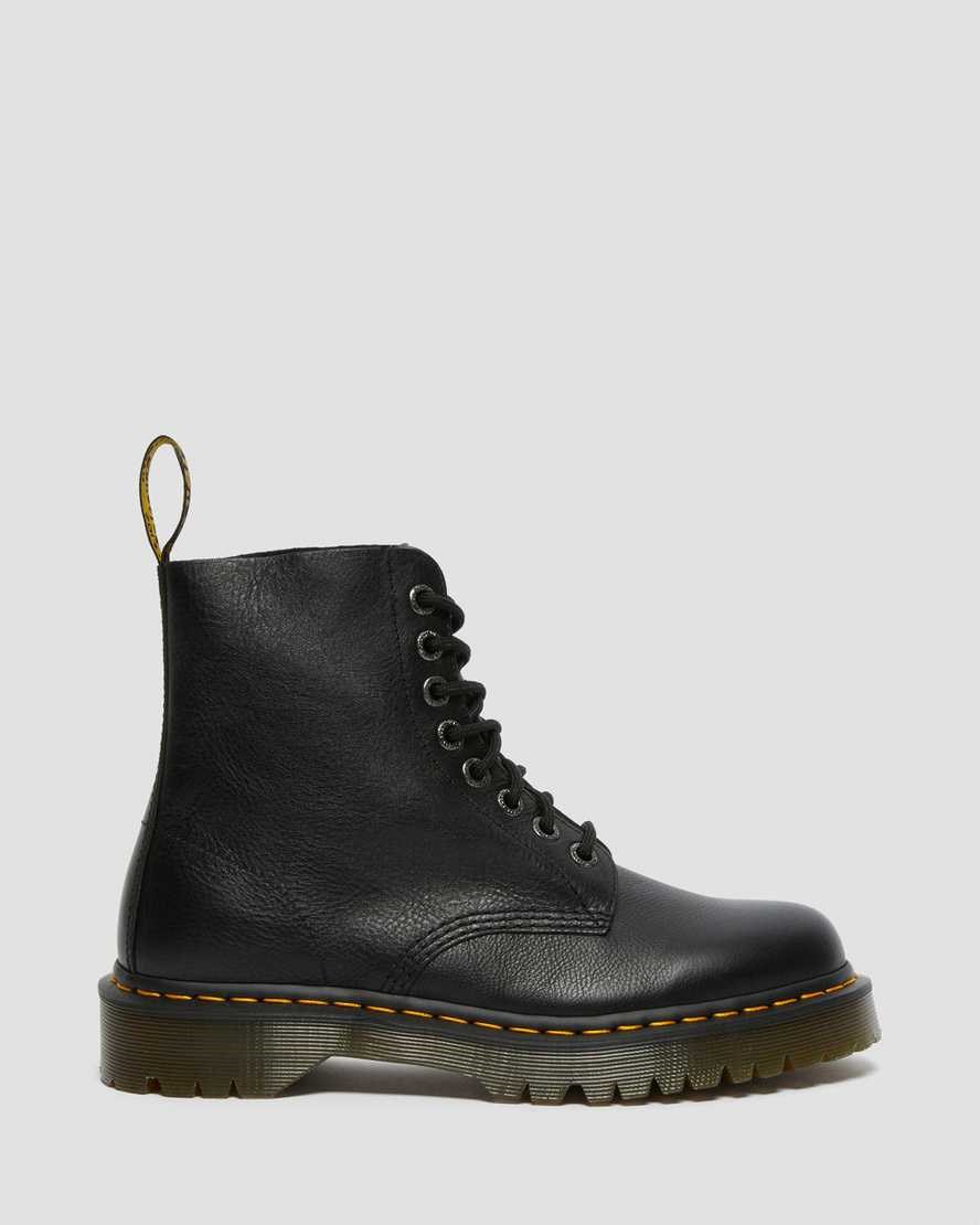 Black Pisa Men's Dr Martens 1460 Pascal Bex Pisa Leather Lace Up Boots | 450876-AQS