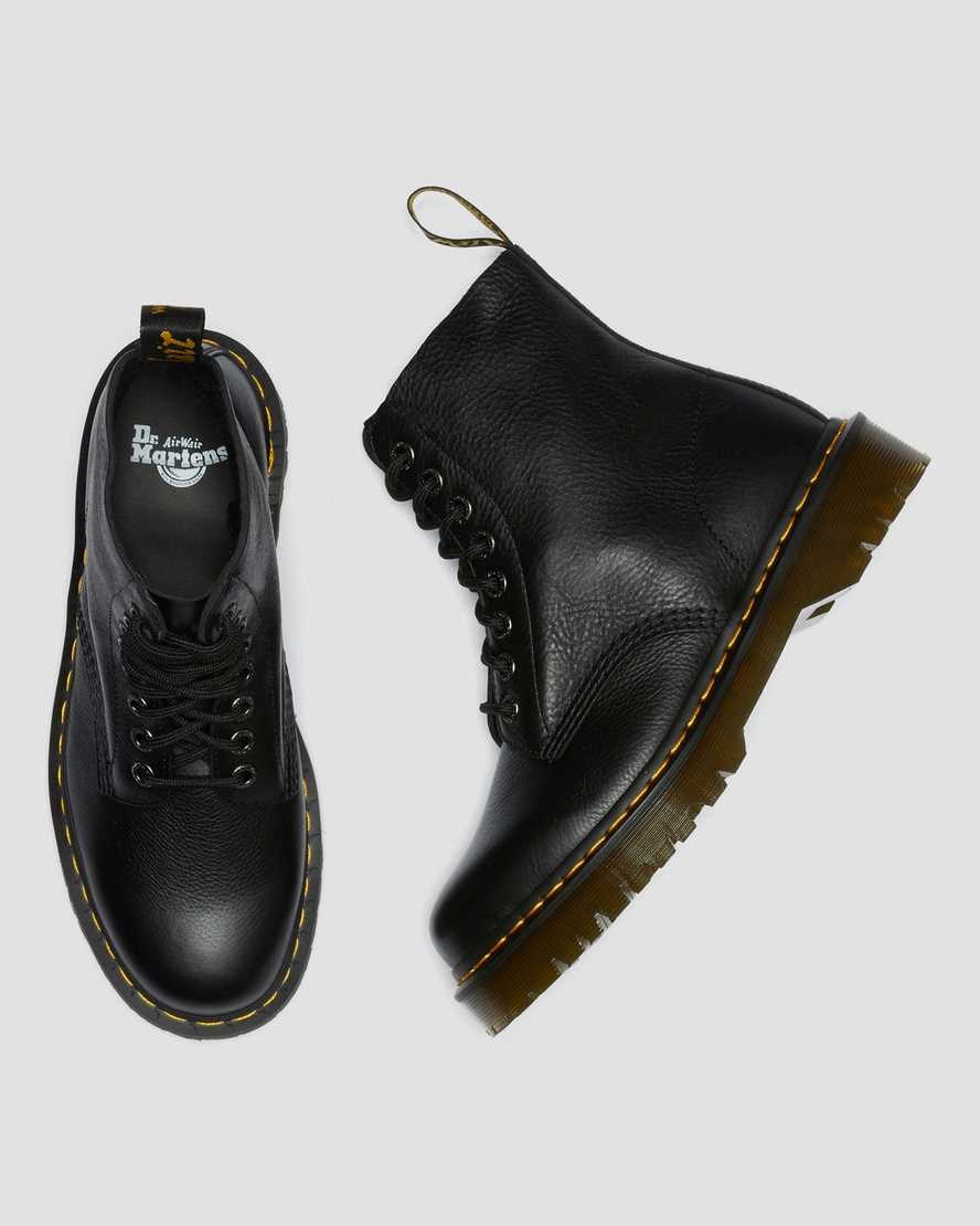 Black Pisa Men's Dr Martens 1460 Pascal Bex Pisa Leather Lace Up Boots | 450876-AQS