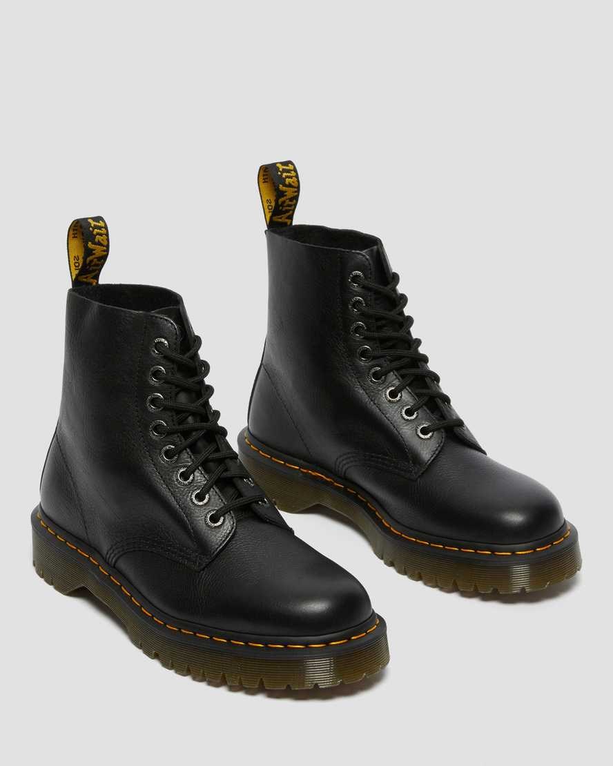 Black Pisa Men's Dr Martens 1460 Pascal Bex Pisa Leather Lace Up Boots | 450876-AQS