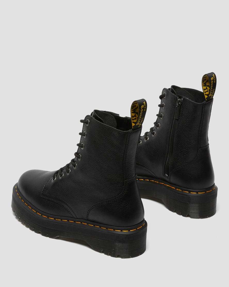 Black Pisa Men's Dr Martens Jadon Pisa Leather Ankle Boots | 287305-CLT