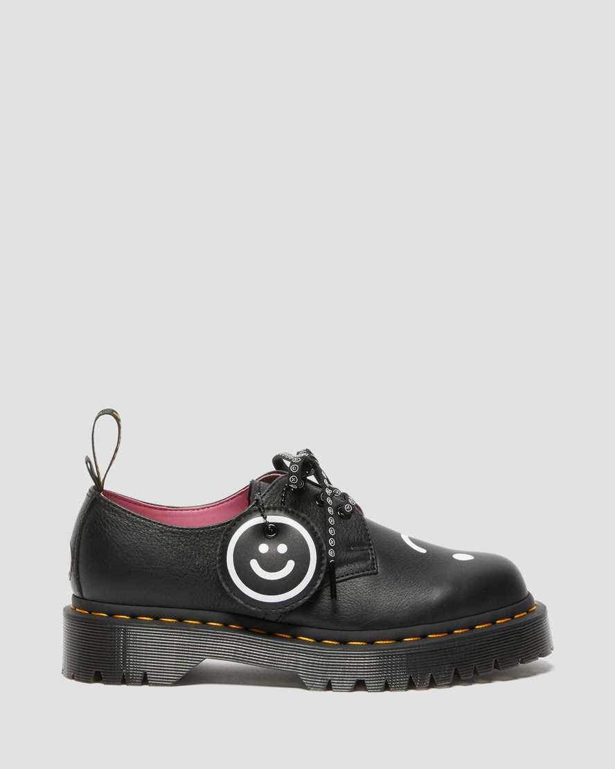 Black Pisa Women's Dr Martens 1461 Bex Lazy Oaf Leather Oxford Shoes | 837490-OUL