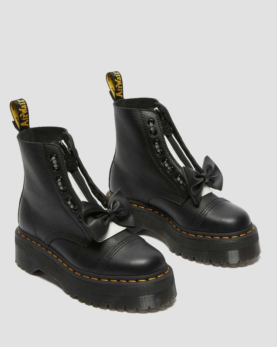 Black Pisa Women's Dr Martens Sinclair Lazy Oaf Leather Ankle Boots | 308271-WTQ