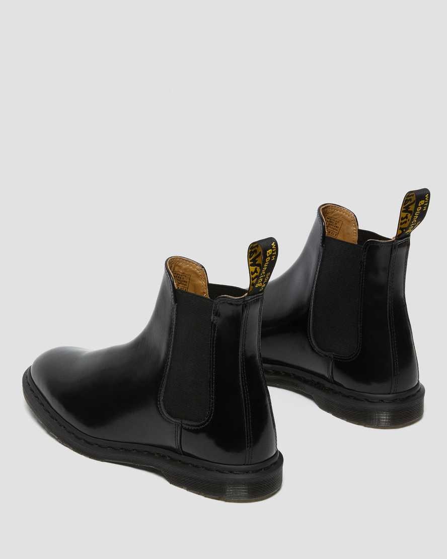 Black Polished Smooth Men's Dr Martens Graeme II Smooth Leather Ankle Boots | 109852-IGL