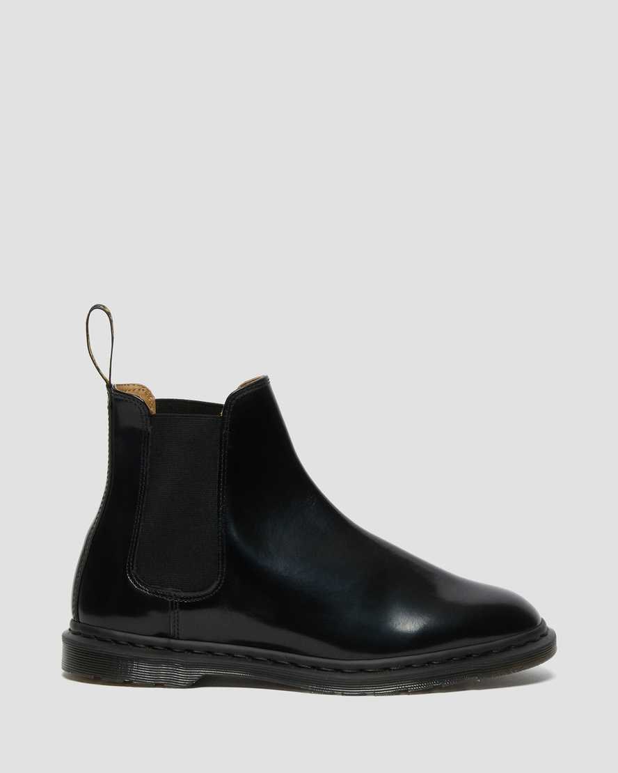 Black Polished Smooth Men's Dr Martens Graeme II Smooth Leather Ankle Boots | 109852-IGL