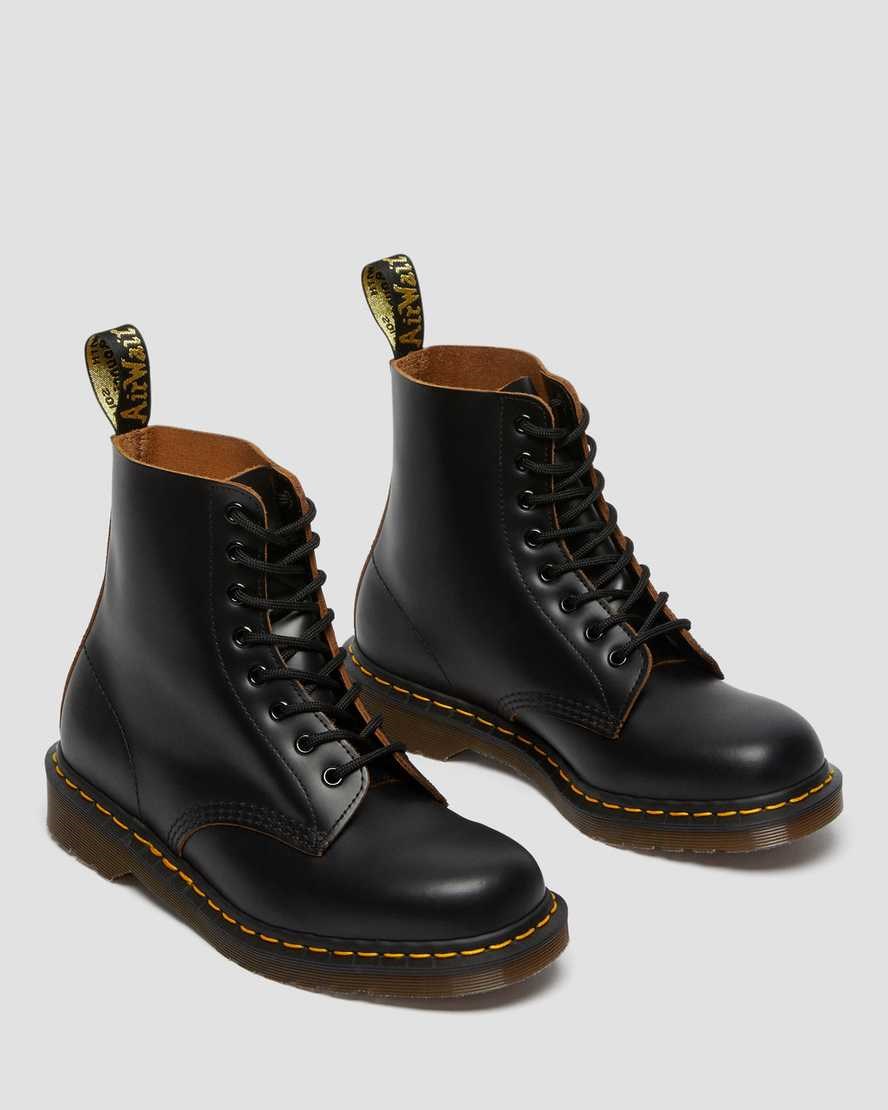 Black Quilon Men's Dr Martens 1460 Vintage Made in England Ankle Boots | 127396-IQL