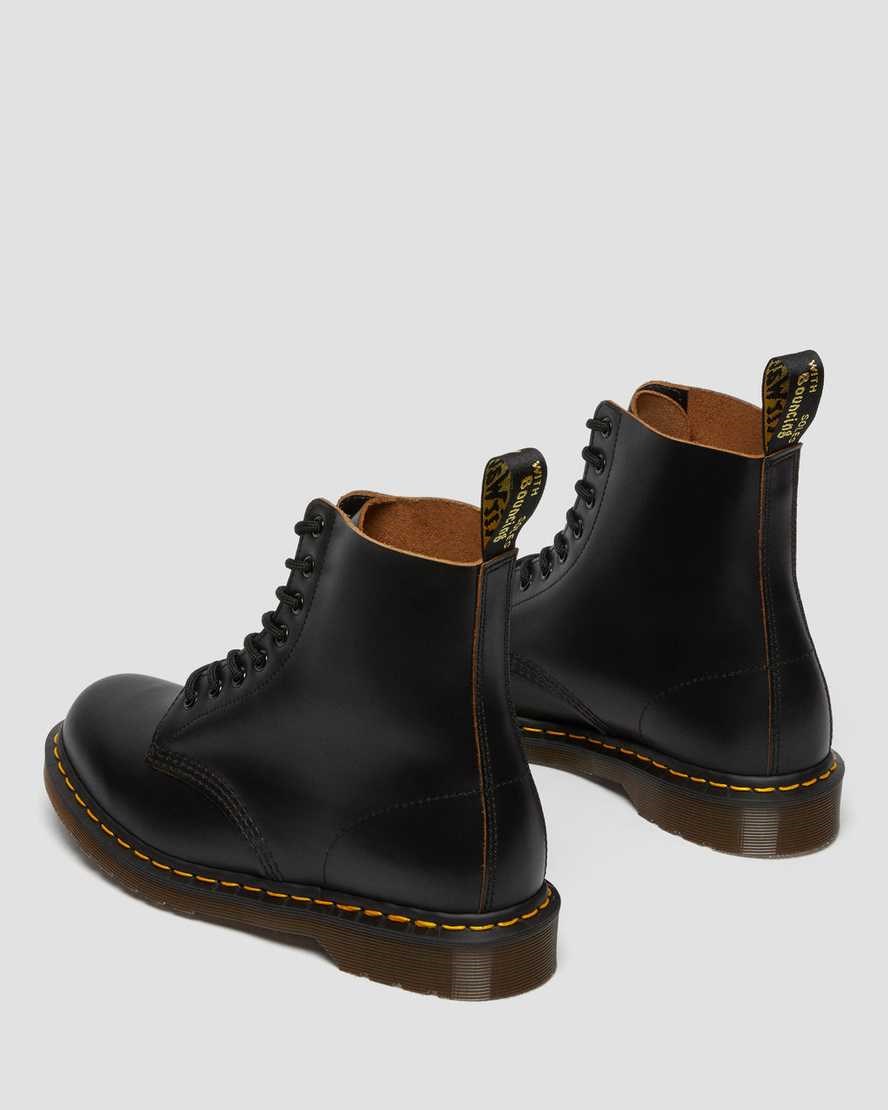 Black Quilon Men's Dr Martens 1460 Vintage Made in England Ankle Boots | 127396-IQL