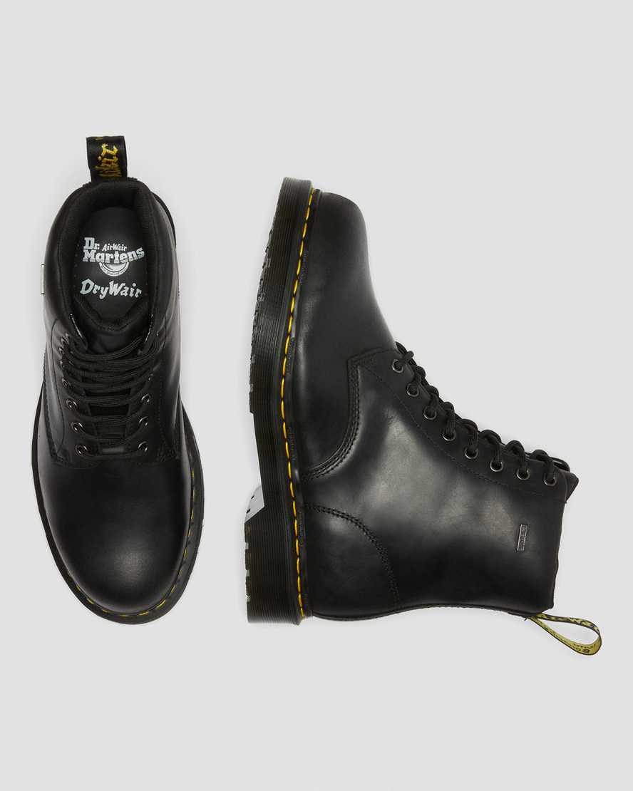 Black Republic Wp Men's Dr Martens 1460 Waterproof Ankle Boots | 780432-JMX