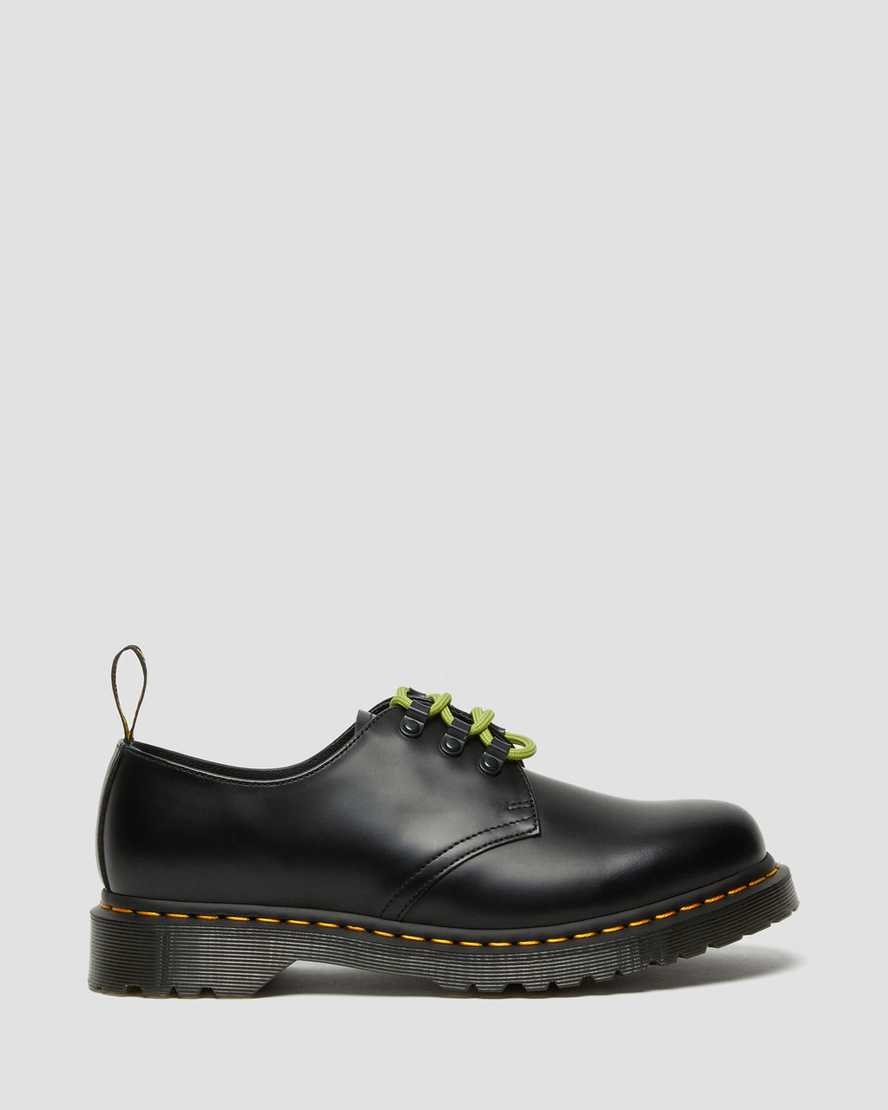 Black Smooth Leather Men's Dr Martens 1461 Ben Smooth Leather Oxford Shoes | 052649-VMF