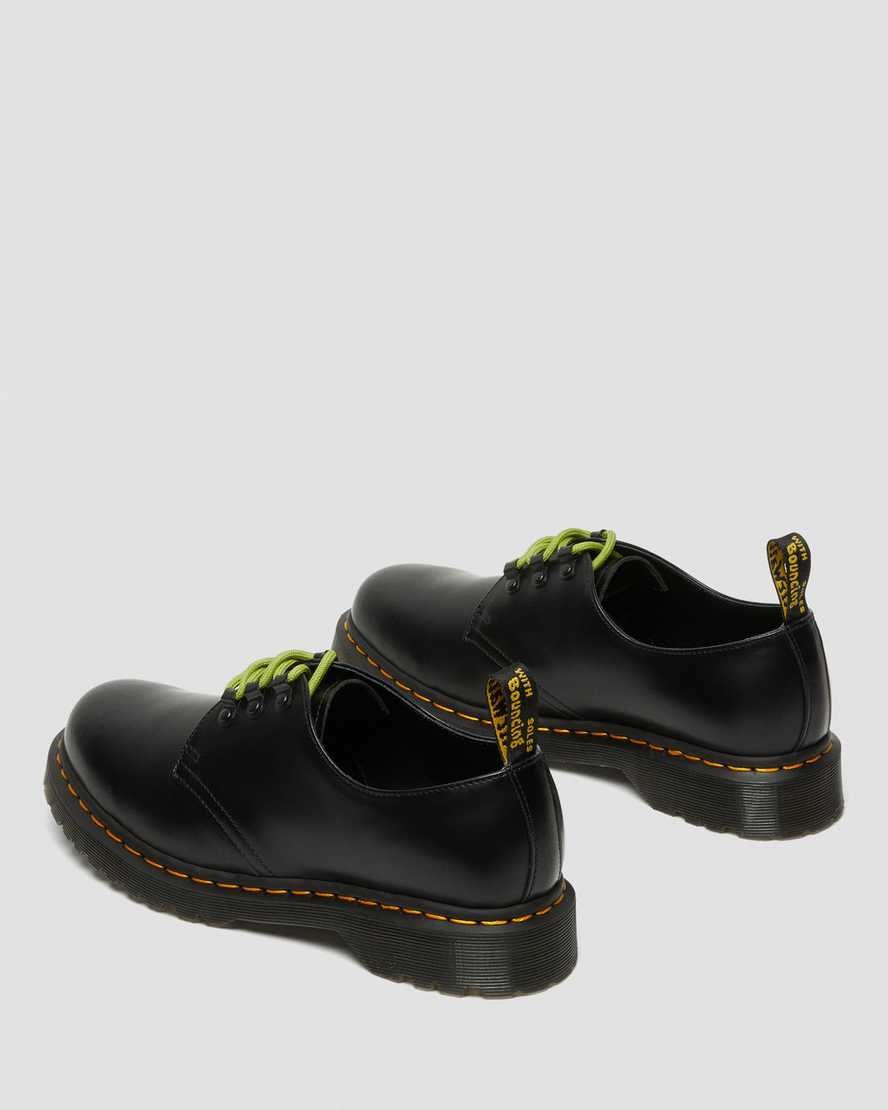 Black Smooth Leather Men's Dr Martens 1461 Ben Smooth Leather Oxford Shoes | 052649-VMF