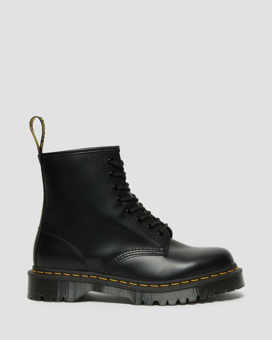 Black Smooth Leather Men's Dr Martens 1460 Bex Smooth Leather Ankle Boots | 512096-GCP