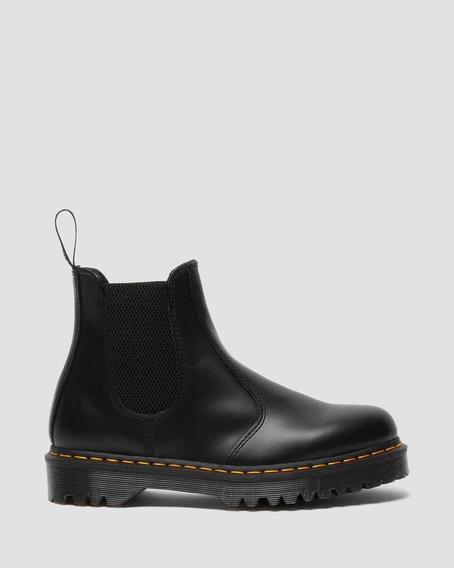 Black Smooth Leather Men's Dr Martens 2976 Bex Smooth Leather Chelsea Boots | 138740-XWO