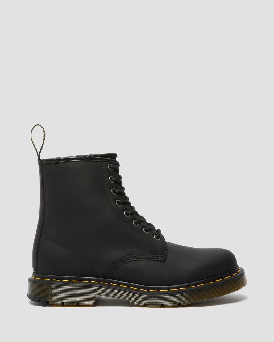 Black Snowplow Men's Dr Martens 1460 DM's Wintergrip Lace Up Boots | 032476-SFC