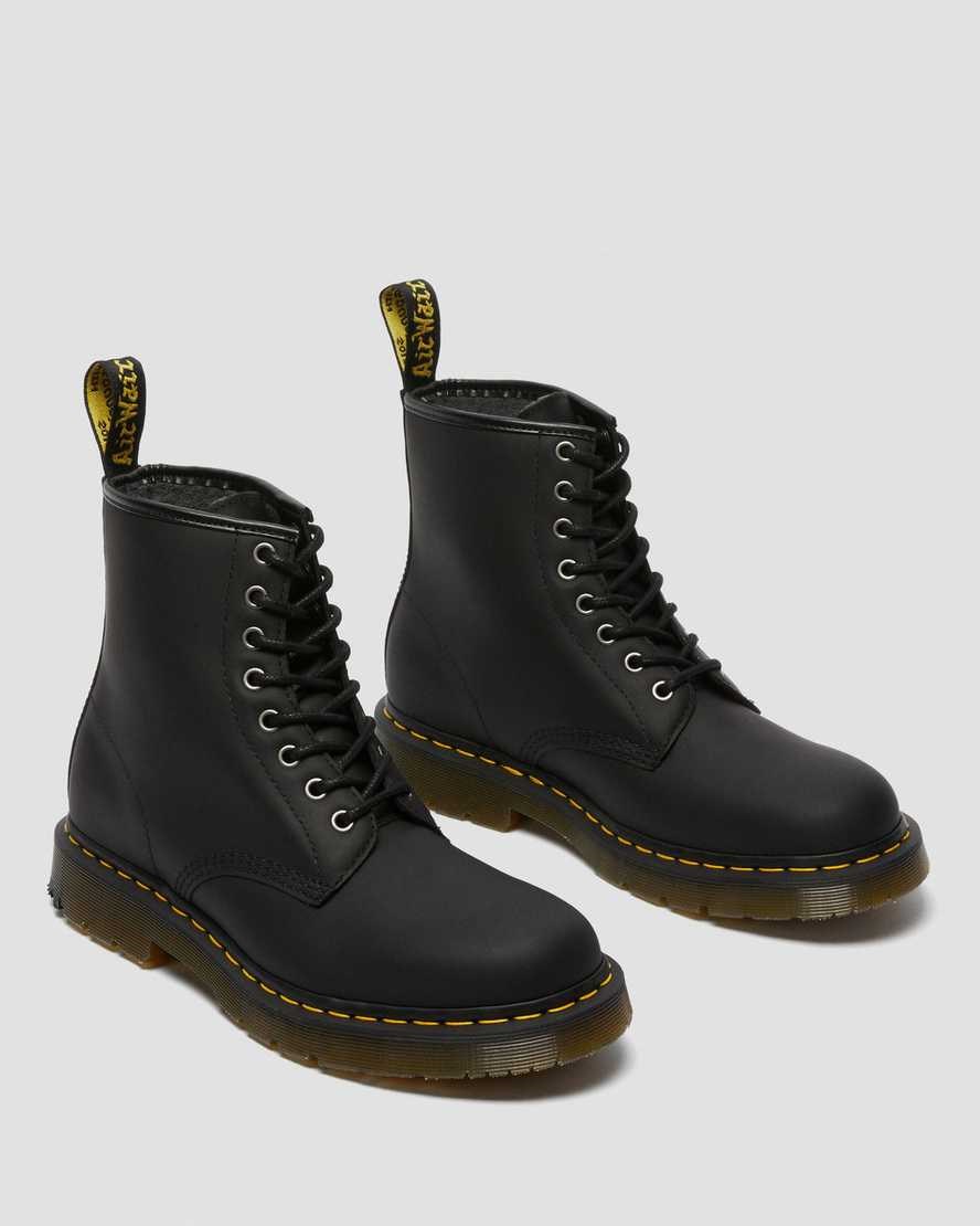 Black Snowplow Men's Dr Martens 1460 DM's Wintergrip Lace Up Boots | 032476-SFC