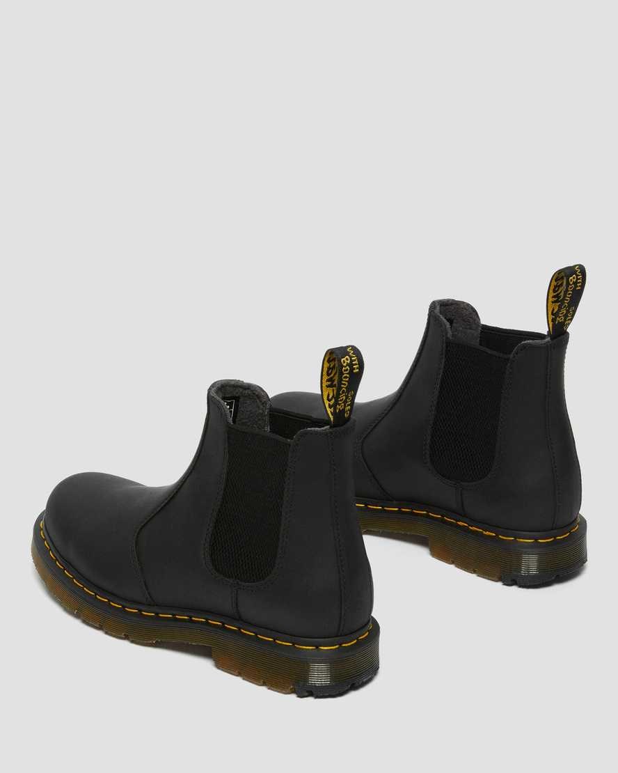 Black Snowplow Men's Dr Martens 2976 DM's Wintergrip Chelsea Boots | 146235-RLU