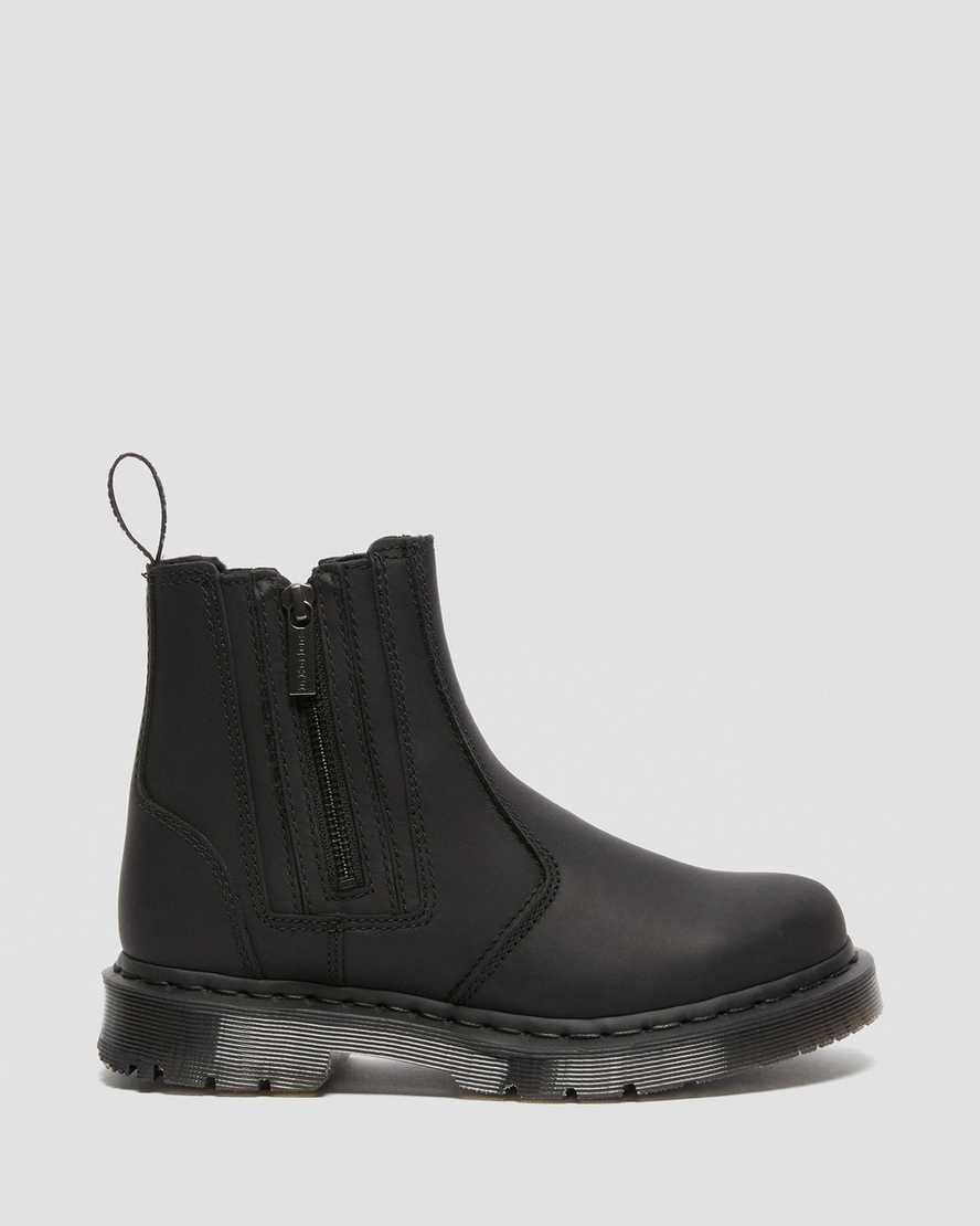 Black Snowplow Men's Dr Martens 2976 DM's Wintergrip Zip Up Boots | 682950-QLI