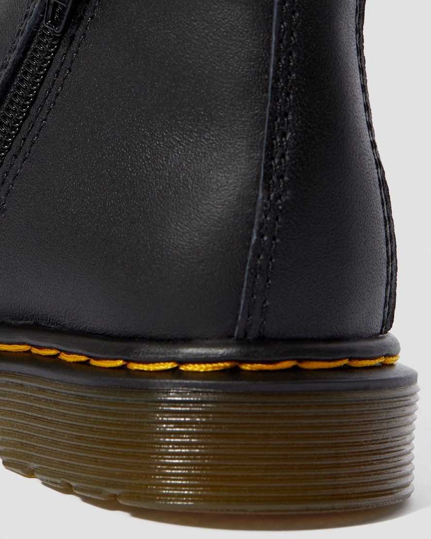 Black Softy T Kids' Dr Martens Infant/Toddler 2976 Softy T Leather Chelsea Boots | 461092-UGF