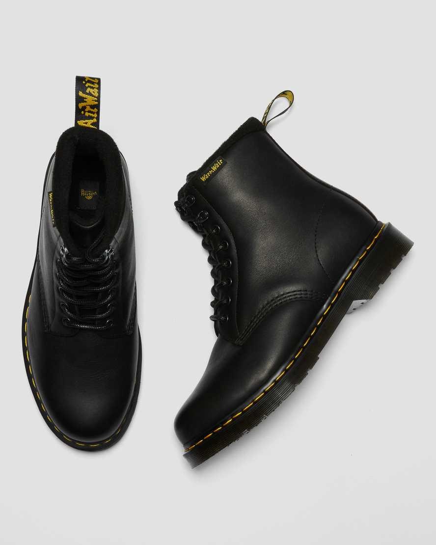 Black Valor Wp Men's Dr Martens 1460 Pascal Warmwair Leather Ankle Boots | 807326-GNZ