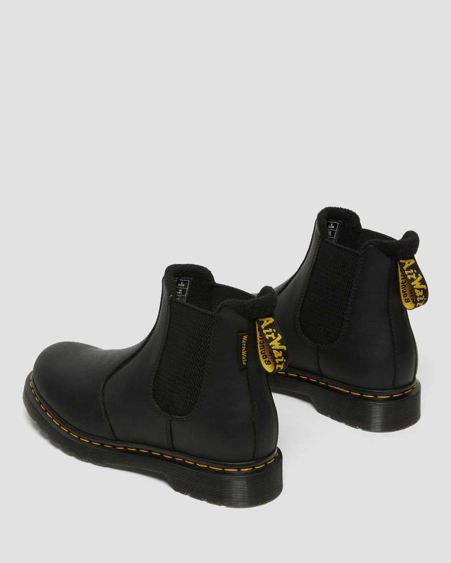 Black Valor Wp Men's Dr Martens 2976 Warmwair Leather Chelsea Boots | 137426-BWQ