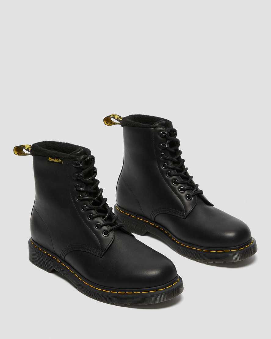 Black Valor Wp Women's Dr Martens 1460 Pascal Warmwair Leather Lace Up Boots | 549123-NID