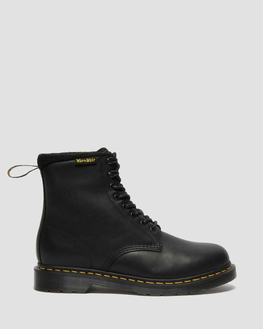 Black Valor Wp Women's Dr Martens 1460 Pascal Warmwair Leather Lace Up Boots | 549123-NID