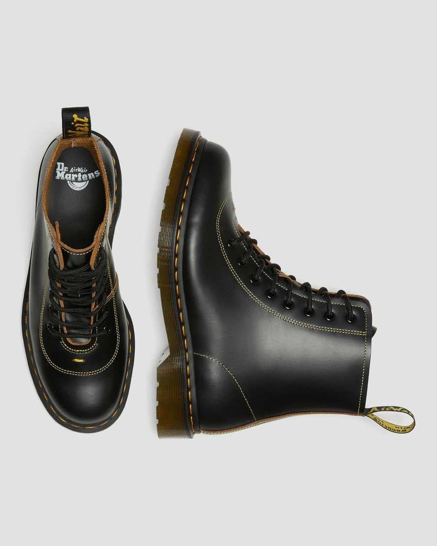 Black Vintage Smooth Men's Dr Martens Pharamond Vintage Smooth Leather Ankle Boots | 324861-ING