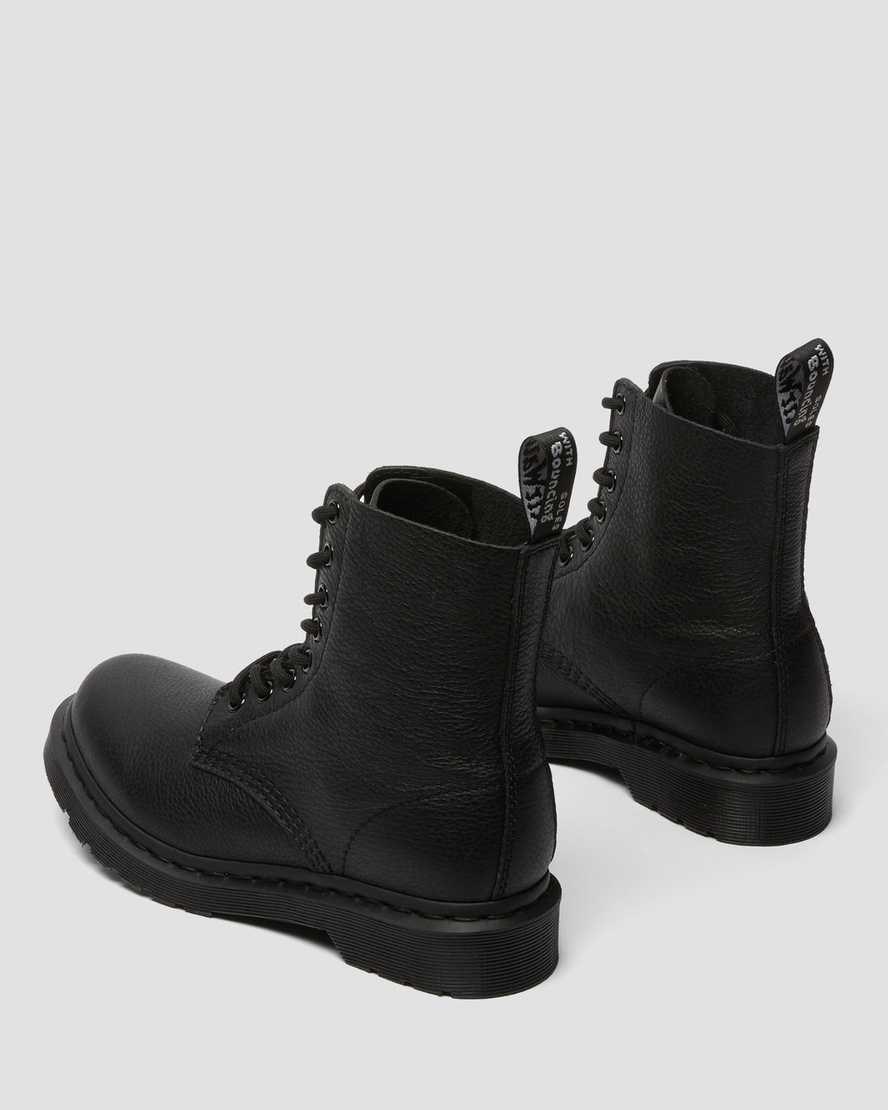 Black Virginia Women's Dr Martens 1460 Pascal Mono Lace Up Boots | 152079-KBS